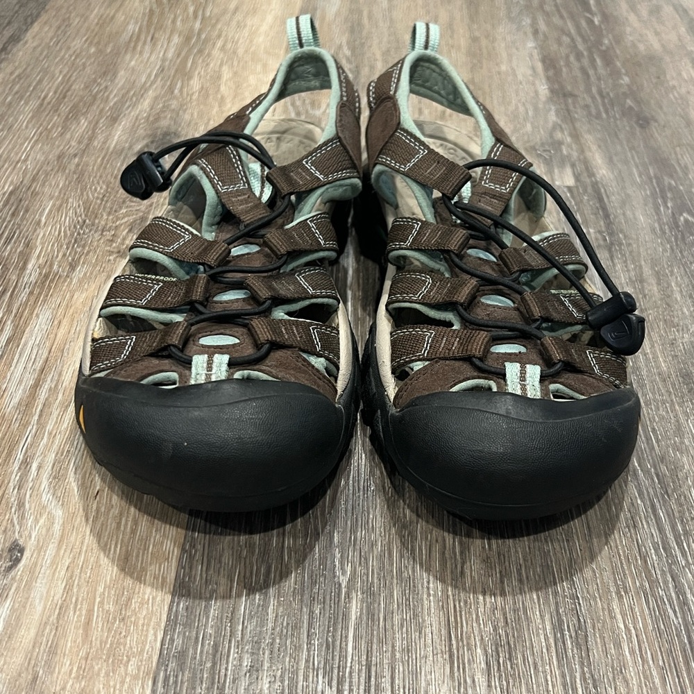 Keen women’s Newport h20 brown teal slip on sandals size 8 - Picture 3 of 9